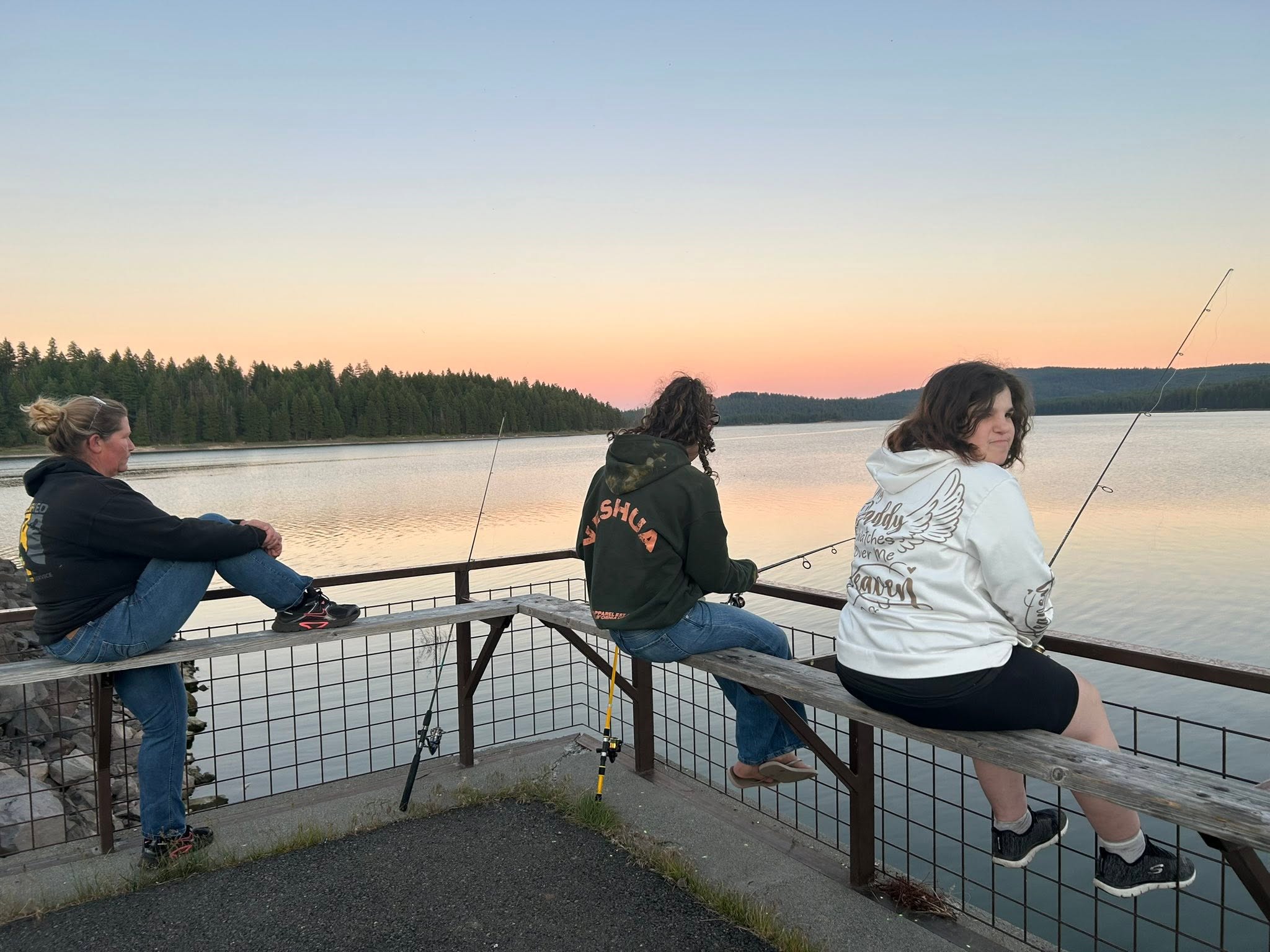 fishing at Sunset