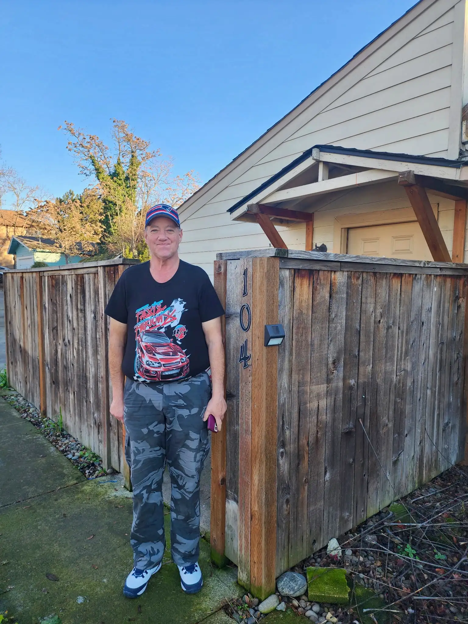 Dana at his new home!