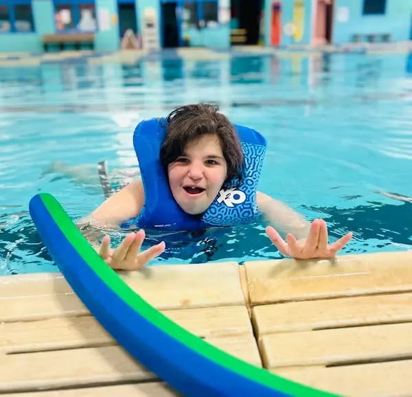 nettie at pool