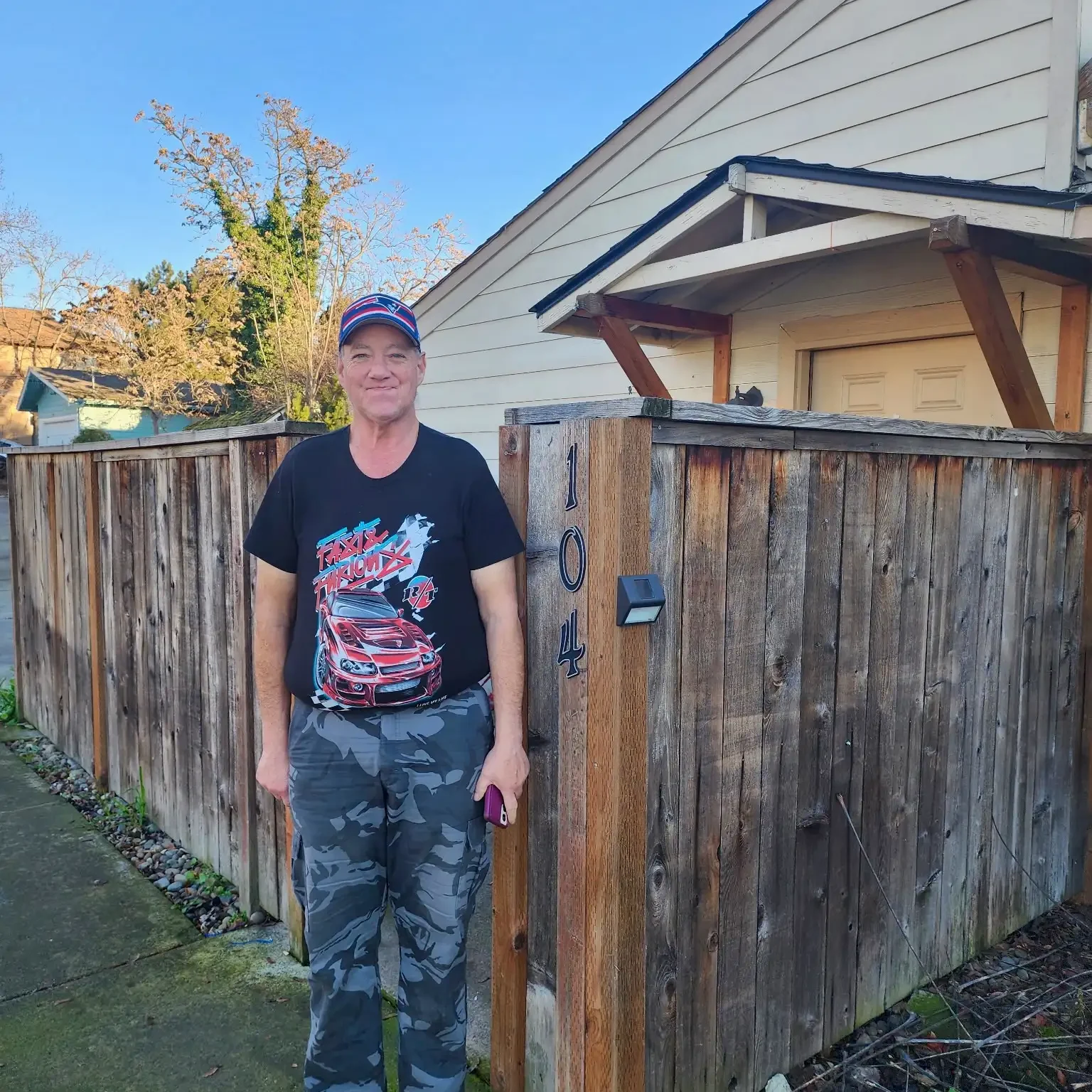 Dana at his new home!