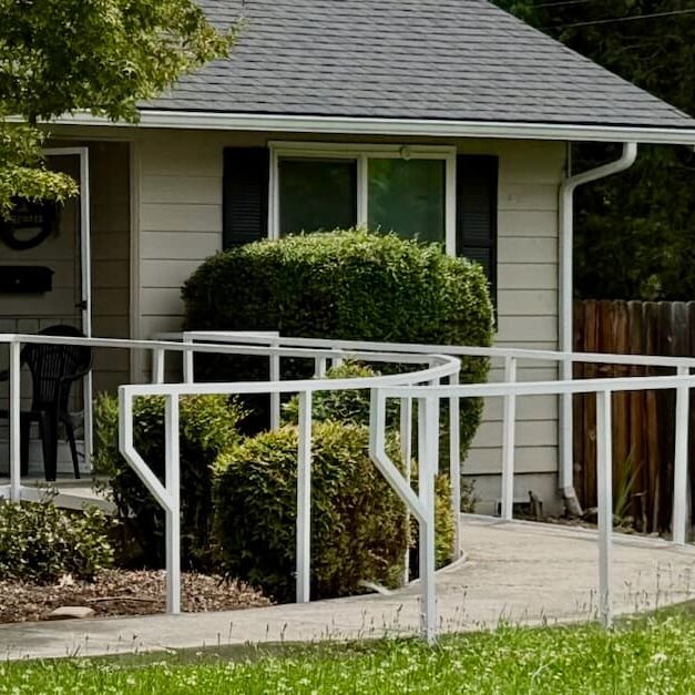 house with ramp